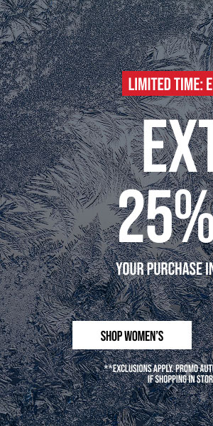 Extra 25% off Shop Women's