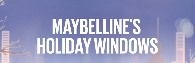 Maybelline's Holiday Windows