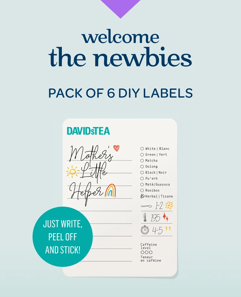 Welcome the newbies - Pack of 6 diy labels