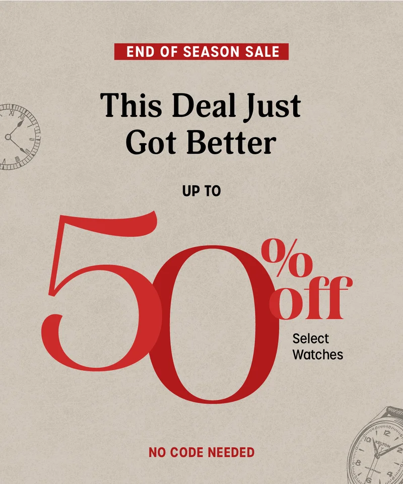 End of Season Sale - 50% Off - Timex
