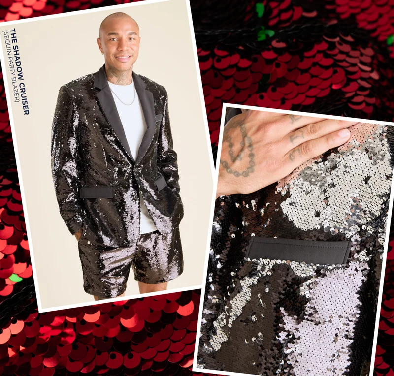 Sequin Party Blazer: The Shadow Cruiser