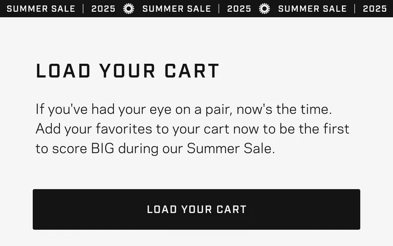 ROKA Summer Sale - Load your cart for tomorrow's sale!