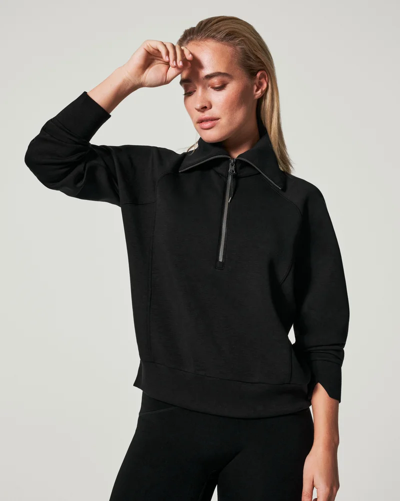 Image of Spanx Women's AirEssentials Half Zip Top