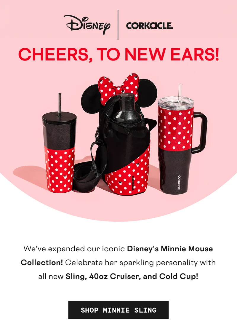 New Minnie Sling and drinkware