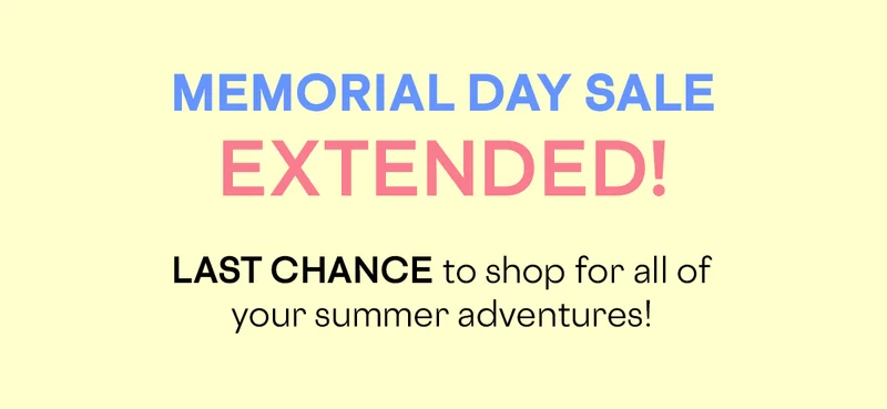Memorial Day Sale Extended!