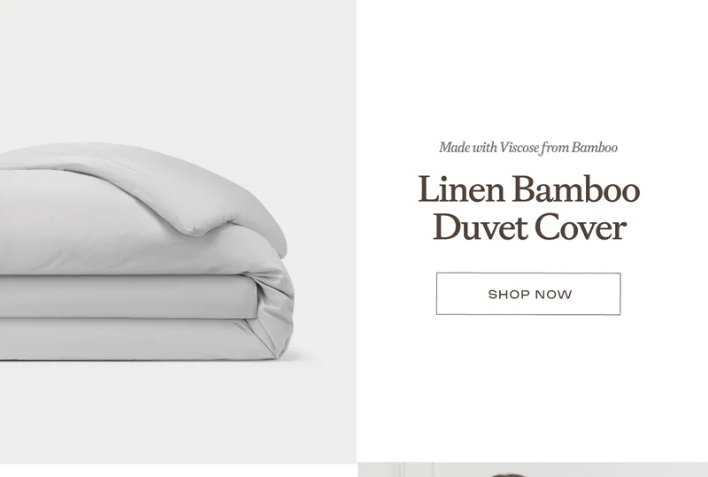 Linen Bamboo Duvet Cover - Shop Now