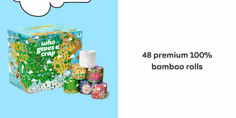 48 premium 100% bamboo rolls