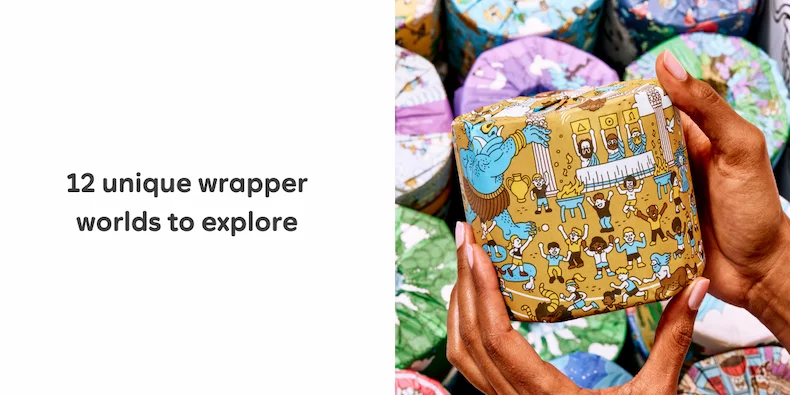 12 unique wrapper worlds to explore