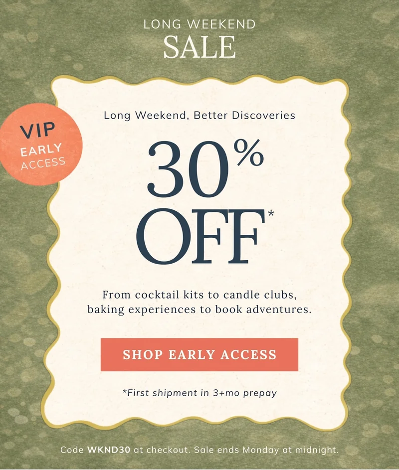 Shop 30% off sale