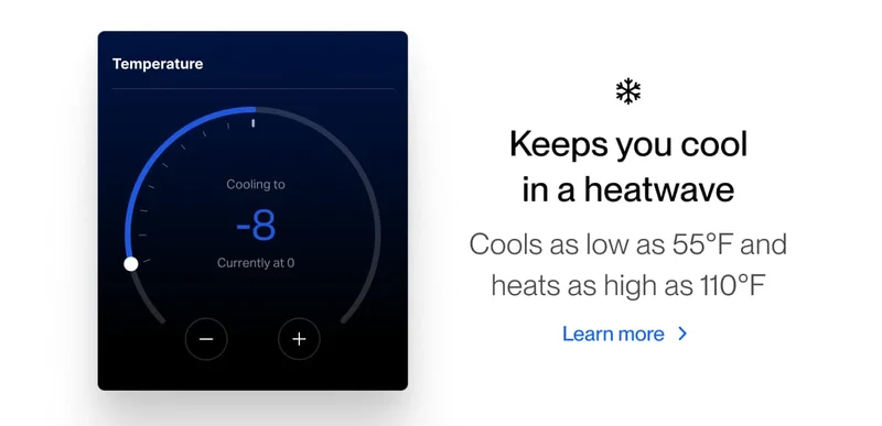 Keeps you cool in a heatwave