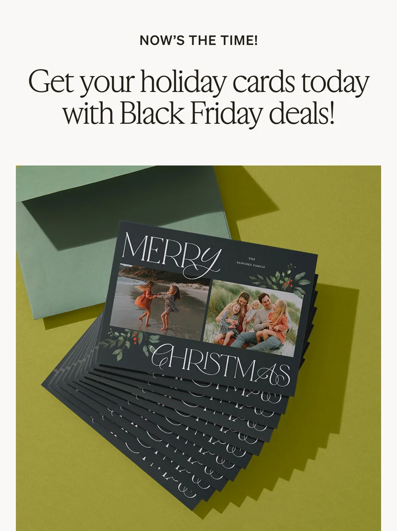 10 Free Cards + 50% Off Best-Selling Holiday Cards