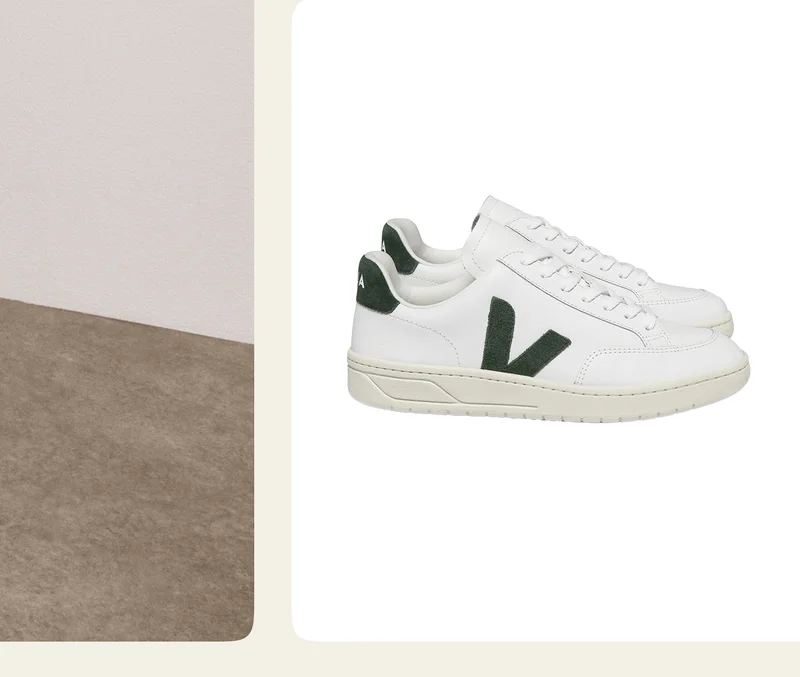 Veja V-12 Sneaker in Extra White Cyprus
