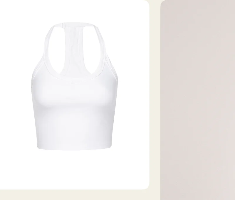 Spacedye On The Up Cropped Tank in Cloud White