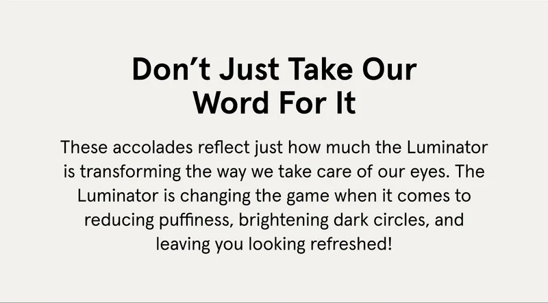 Don't Just Take Our Word For It
