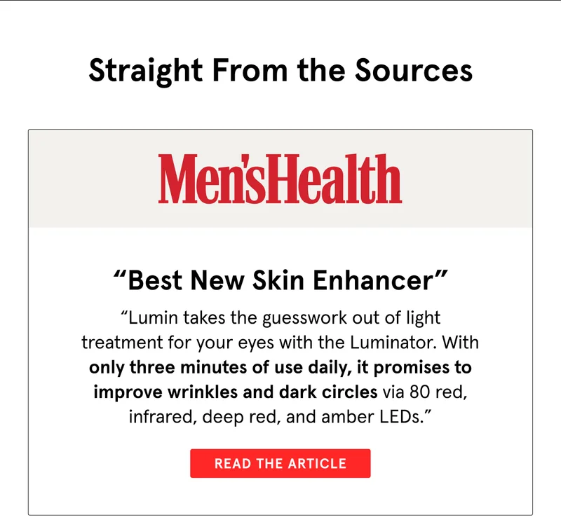 Men'sHealth - Read the Article