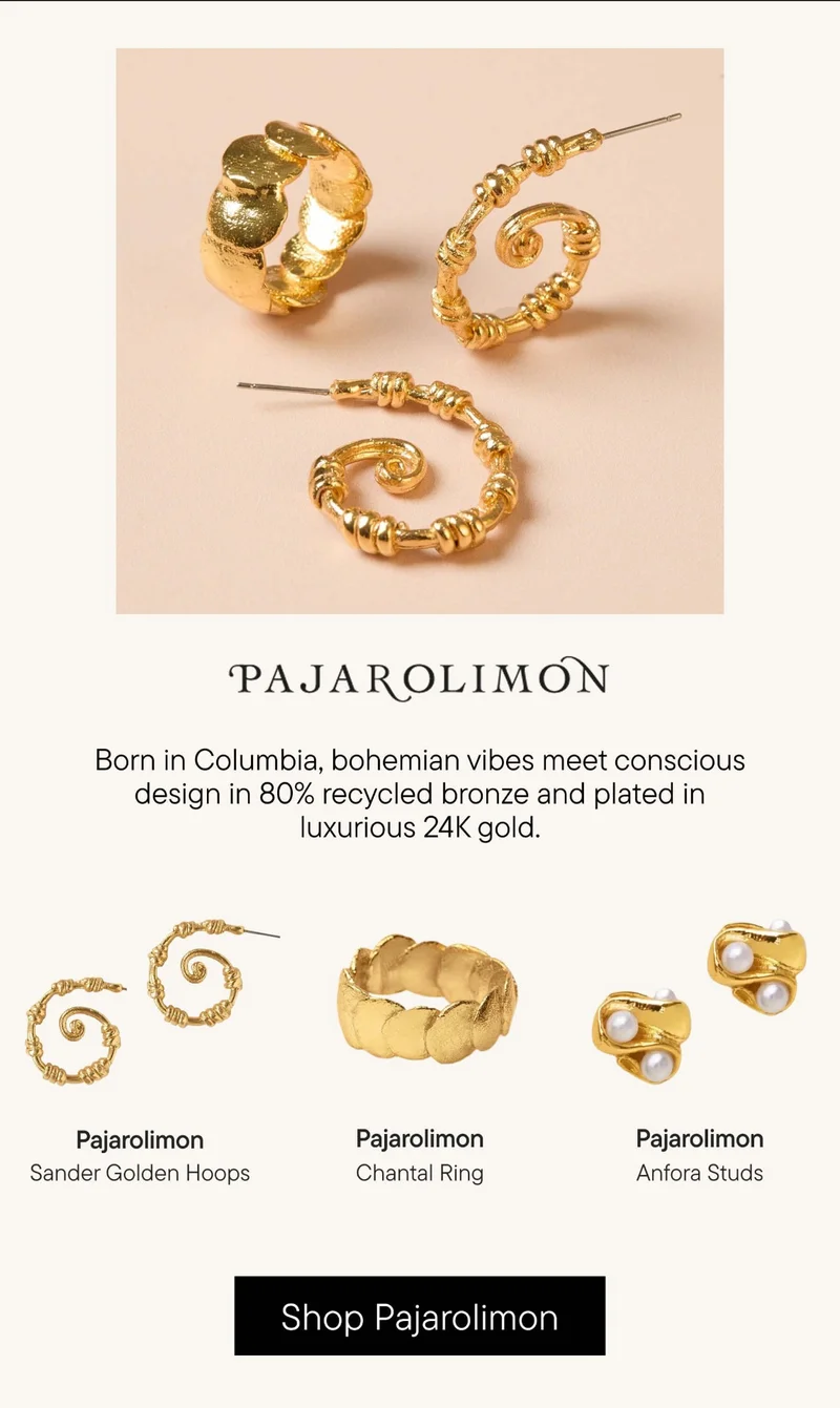 70% Reclaimed Base Meal. 14K Gold Plating. Only at Rocksbox.