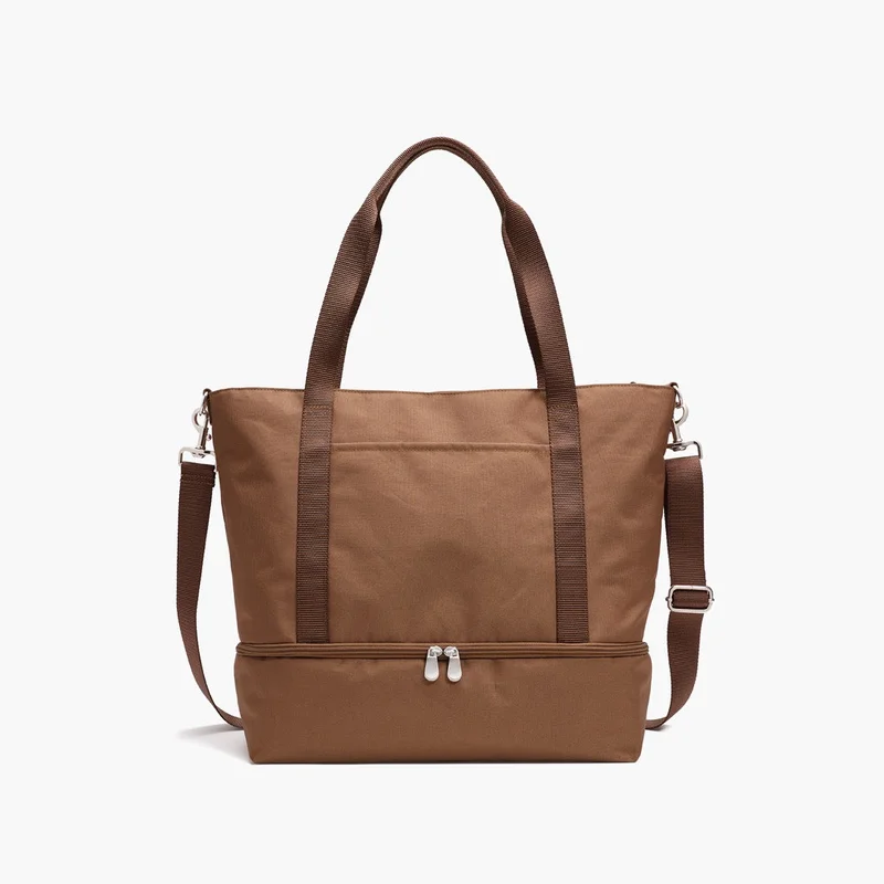 Image of Catalina Deluxe Tote - 600D Recycled Poly - Golden Brown