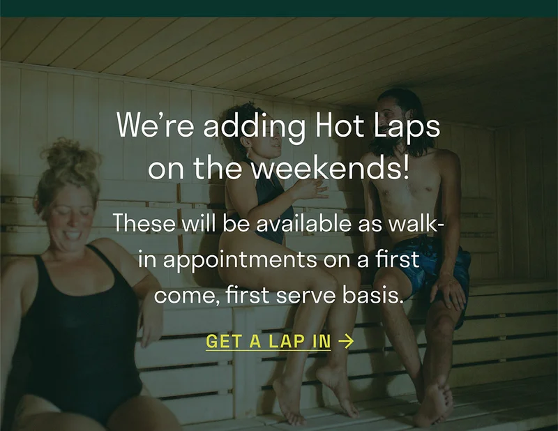 We're adding Hot Laps on the weekends! These will be available as walk-in appointments on a first come, first serve basis.