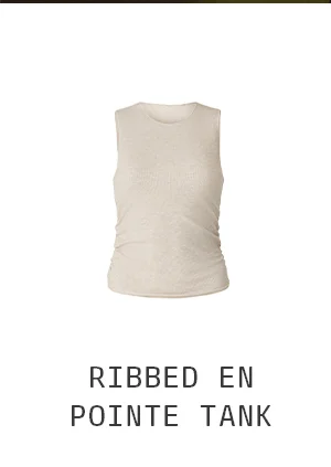 Ribbed En Pointe Tank
