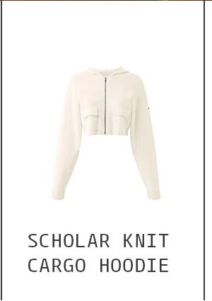 Scholar Knit Cargo Hoodie