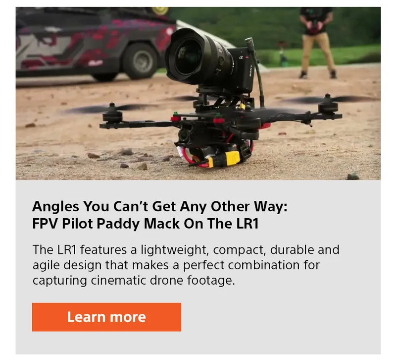 Angles You Can’t Get Any Other Way: FPV Pilot Paddy Mack On The LR1 The LR1 features a lightweight, compact, durable and agile design that makes a perfect combination for capturing cinematic drone footage. Learn more