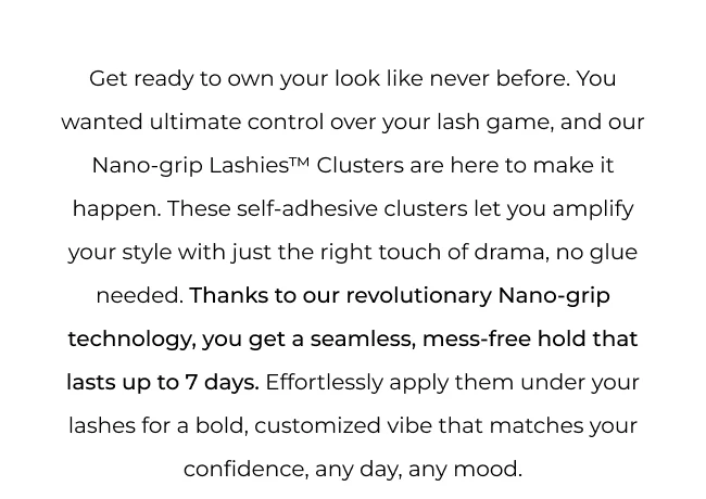 Description of Lash Clusters by Moxielash