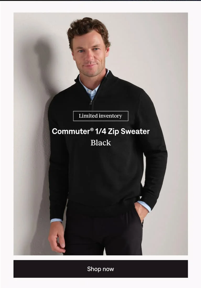 Commuter® 1/4 Zip Sweater: Shop now