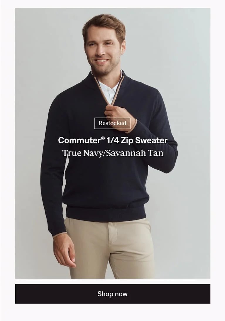 Commuter® 1/4 Zip Sweater: Shop now