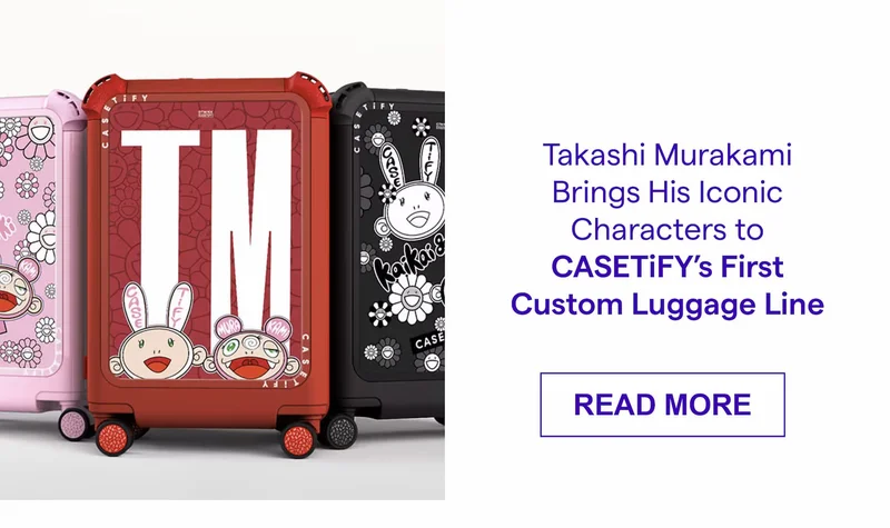 Takashi Murakami Brings His Iconic Characters to CASETiFY’s First Custom Luggage Line