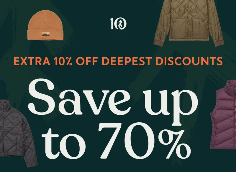 Extra 10% Off Deepest Discounts. Save Up to 70%