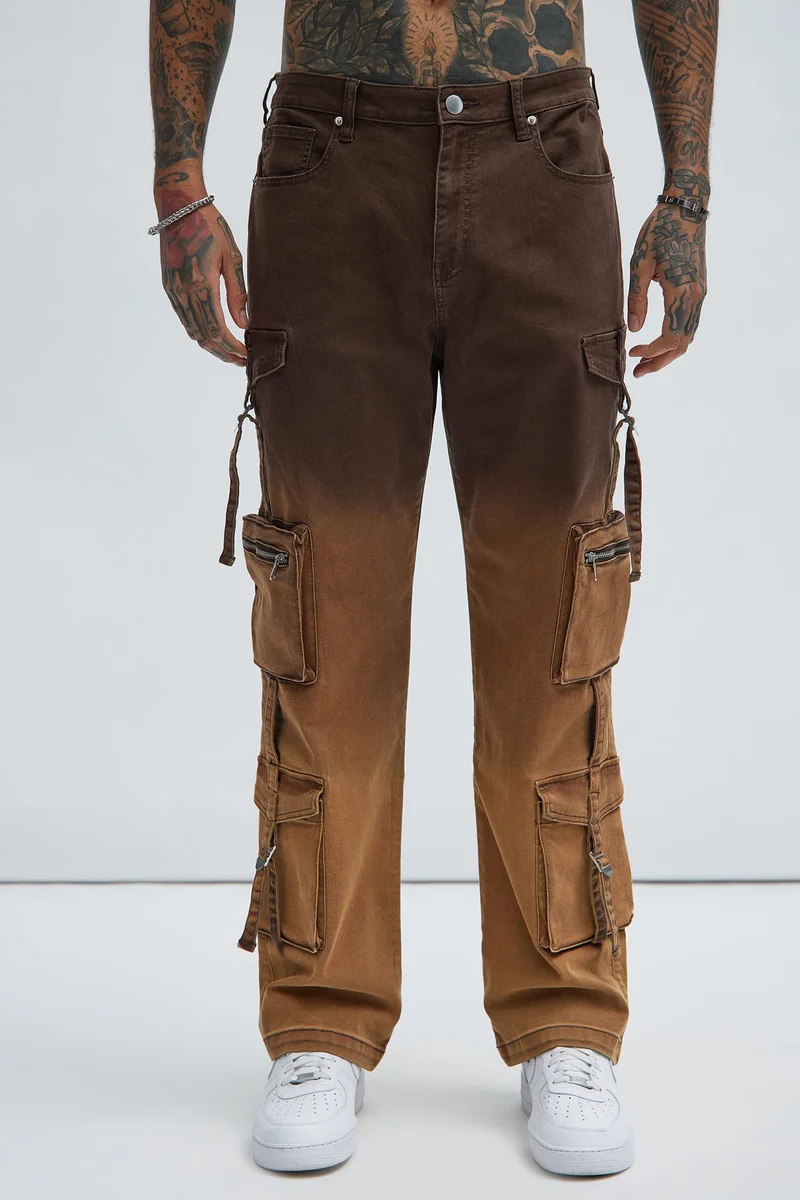 Image of Vance Straight Pants - Brown