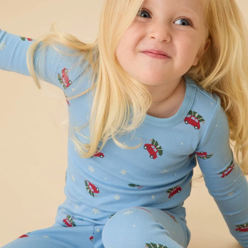 Image of Christmas Car Pajama Set
