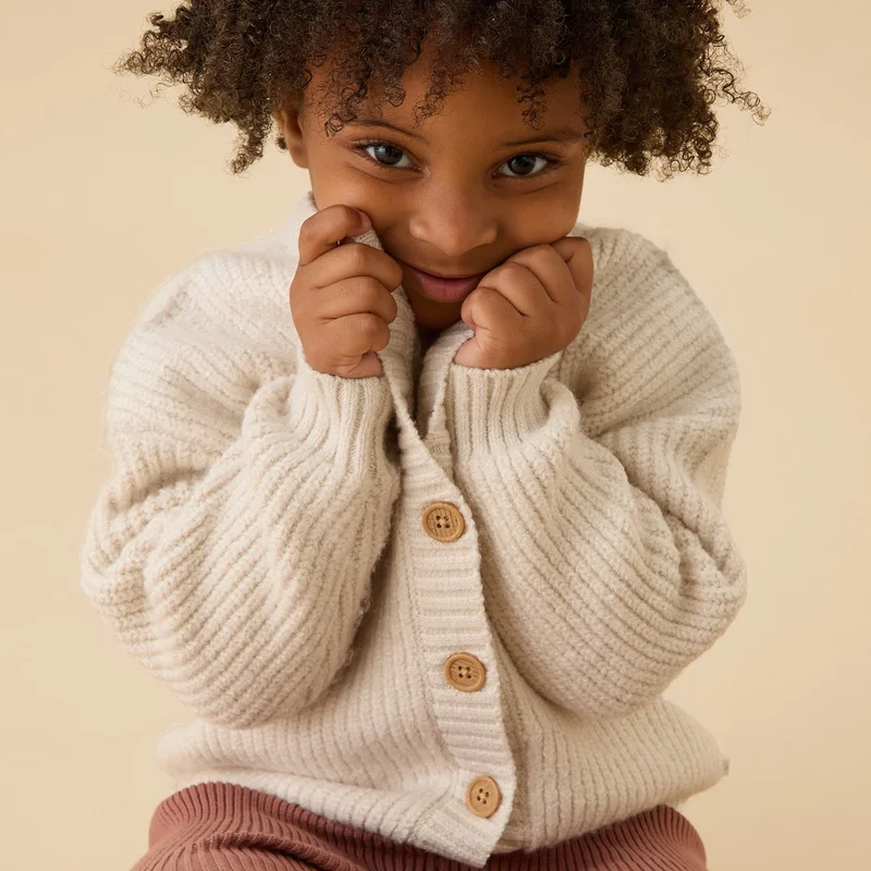 Image of Cream Chunky Cardigan