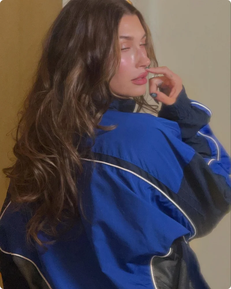 hailey in blue