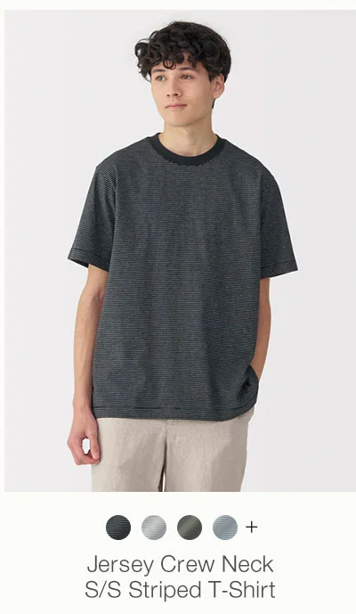 Shop Men's Jersey Crew Neck S/S Striped T-Shirt