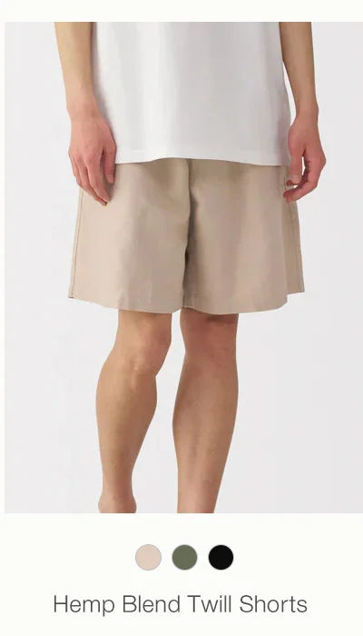Shop Men's Hemp Blend Twill Shorts