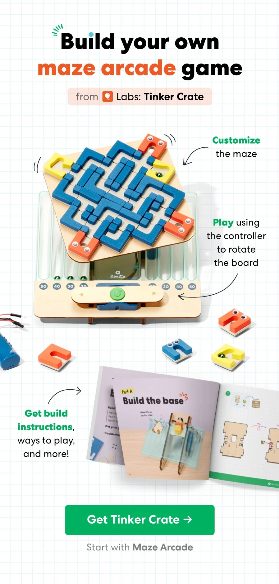 Build your own maze arcade game!