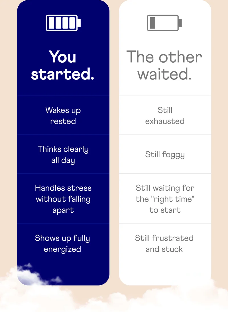 You started. The other waited.