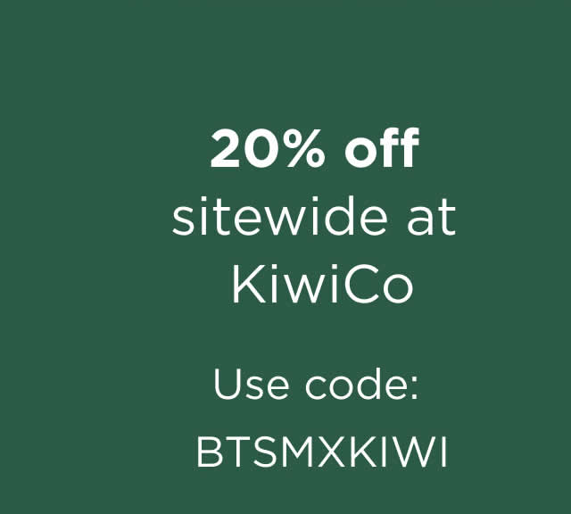 20% Off Sitewide at KiwiCo