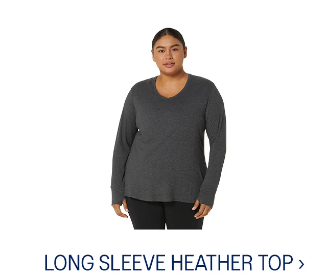 WOMEN'S LONG SLEEVE HEATHER TOP