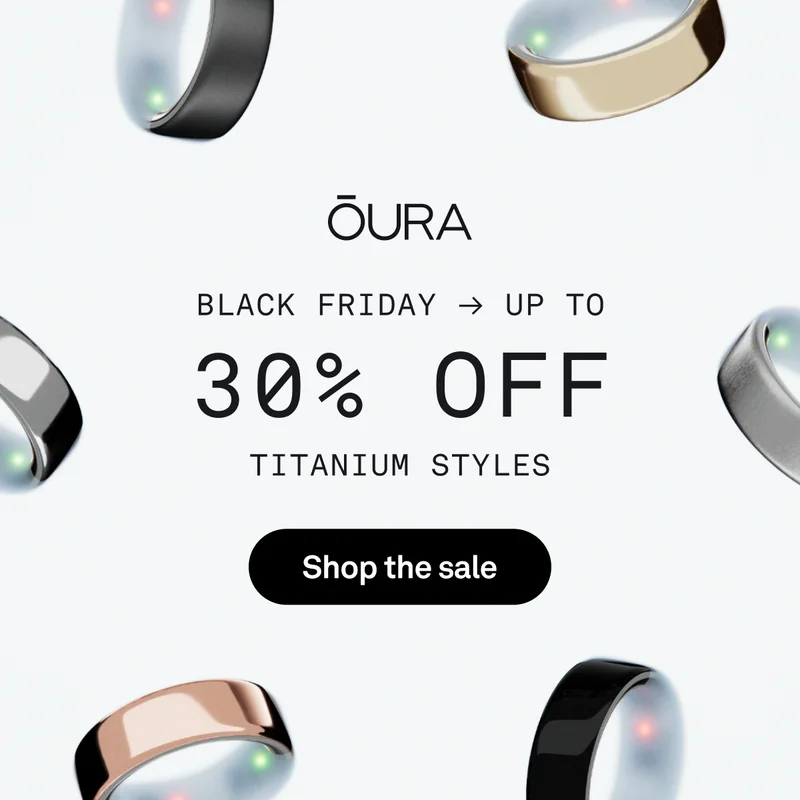 Black Friday: Up to 30% Off Titanium Styles