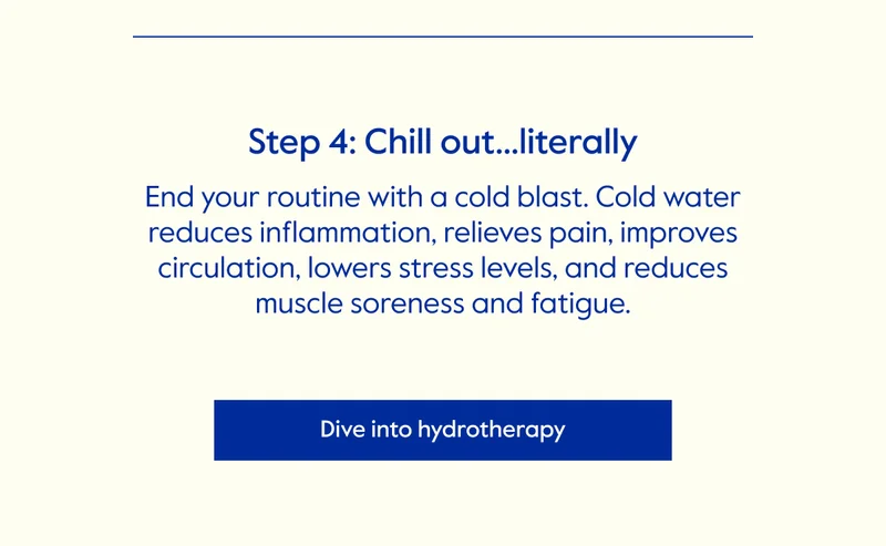 Dive into hydrotherapy