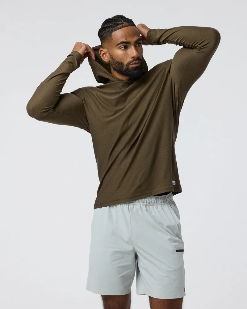 Image of Strato Tech Hoodie | Moss Green Heather