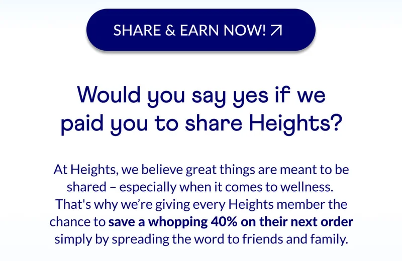 Would you say yes if we paid you to share Heights?