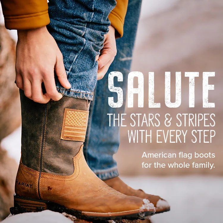 SALUTE THE STARS AND STRIPES WITH EVERY STEP