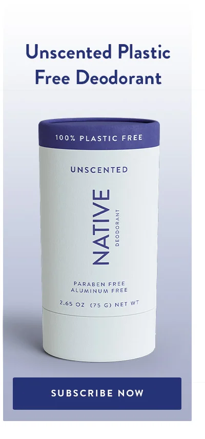 Unscented Plastic Free Deodorant | SUBSCRIBE NOW