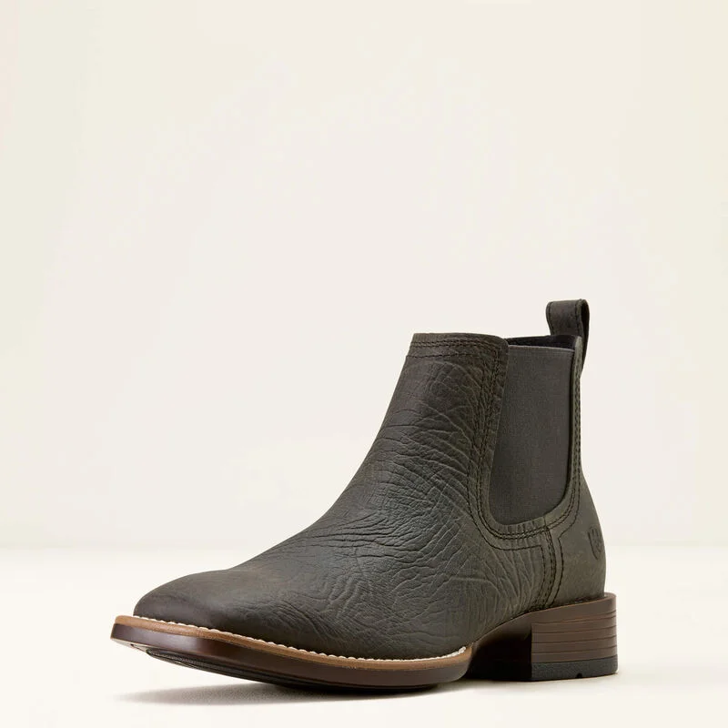 Booker Chelsea Wide Square Toe Western Boot