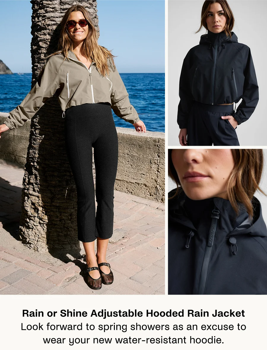 Rain Or Shine Adjustable Hooded Jacket in Nocturnal Navy