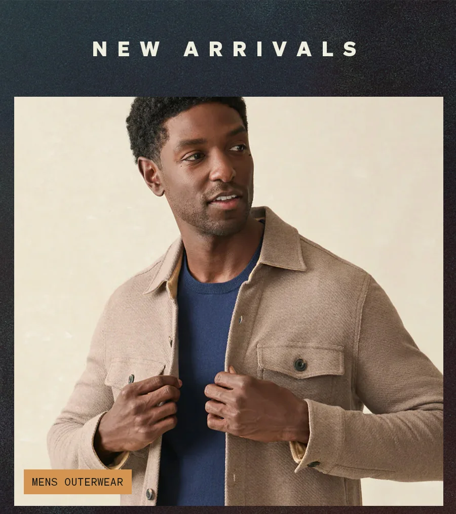 New Arrivals Men's Outerwear