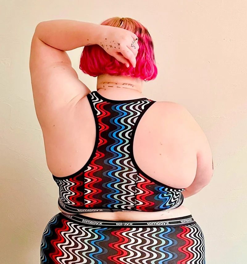 Image of Racerback Soft Bra - Wavelength